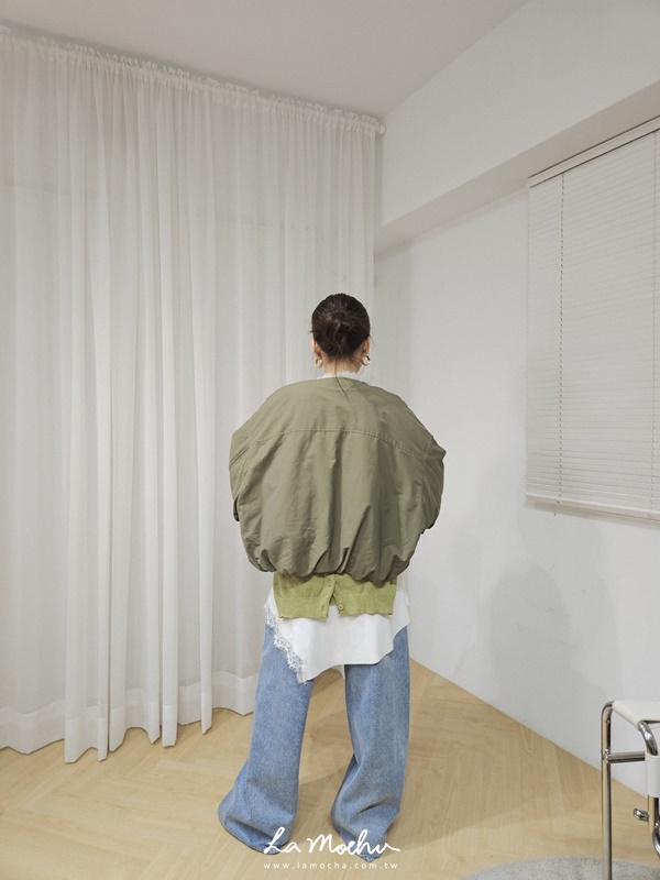 人造毛領鴨絨外套